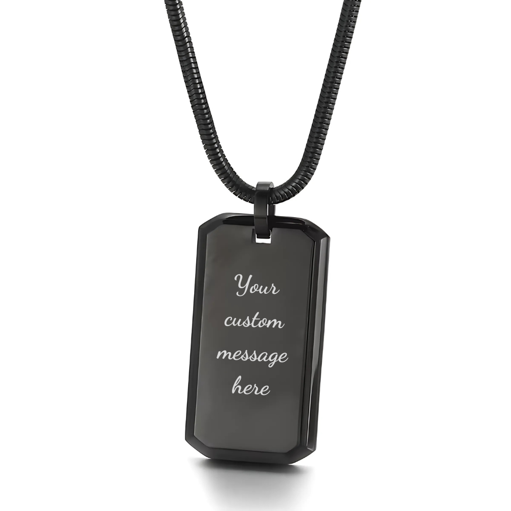 Stainless Steel Dog Tag with Personalised Engraving