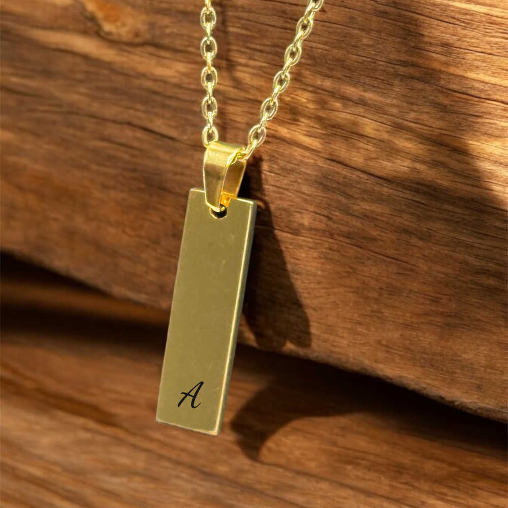 Stainless Steel Rectangle Bar Pendant