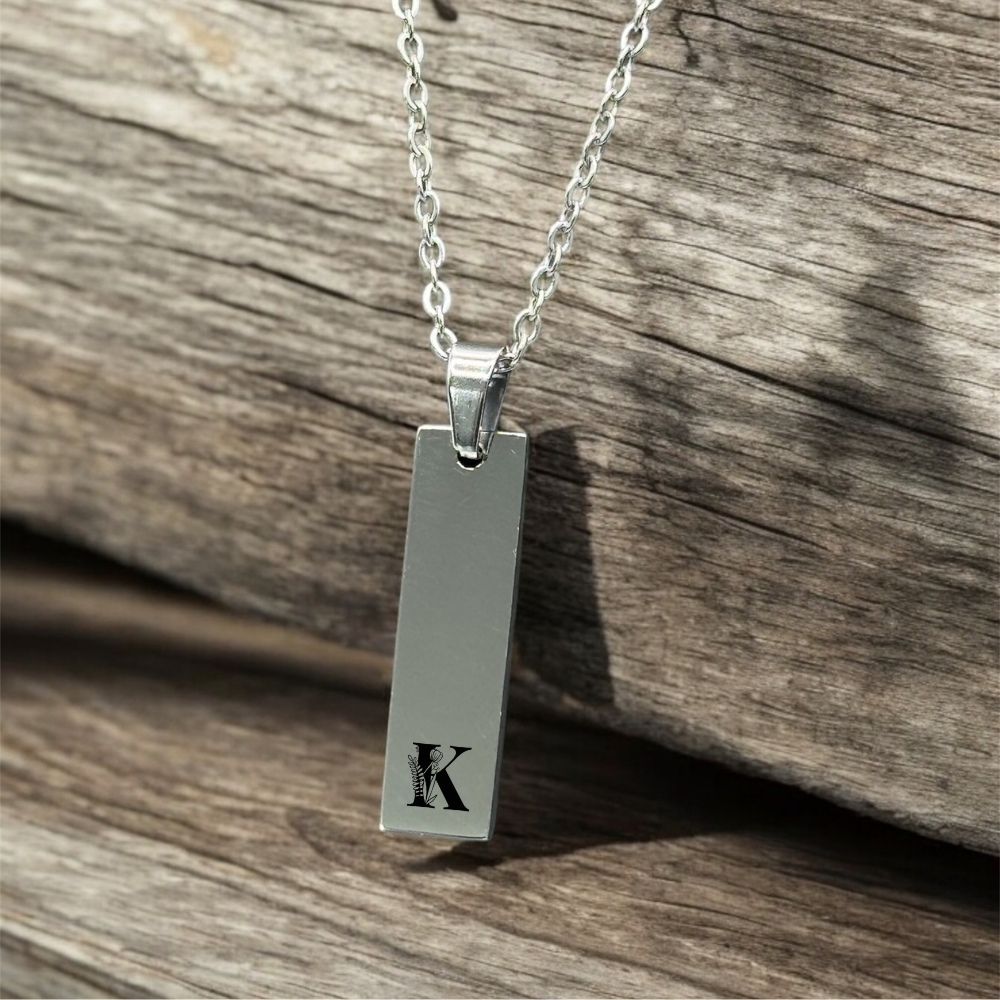 Stainless Steel Rectangle Bar Pendant