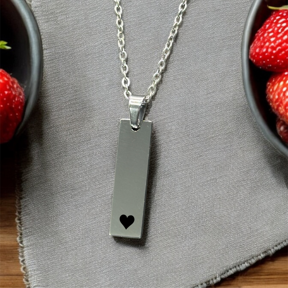 Stainless Steel Rectangle Bar Pendant
