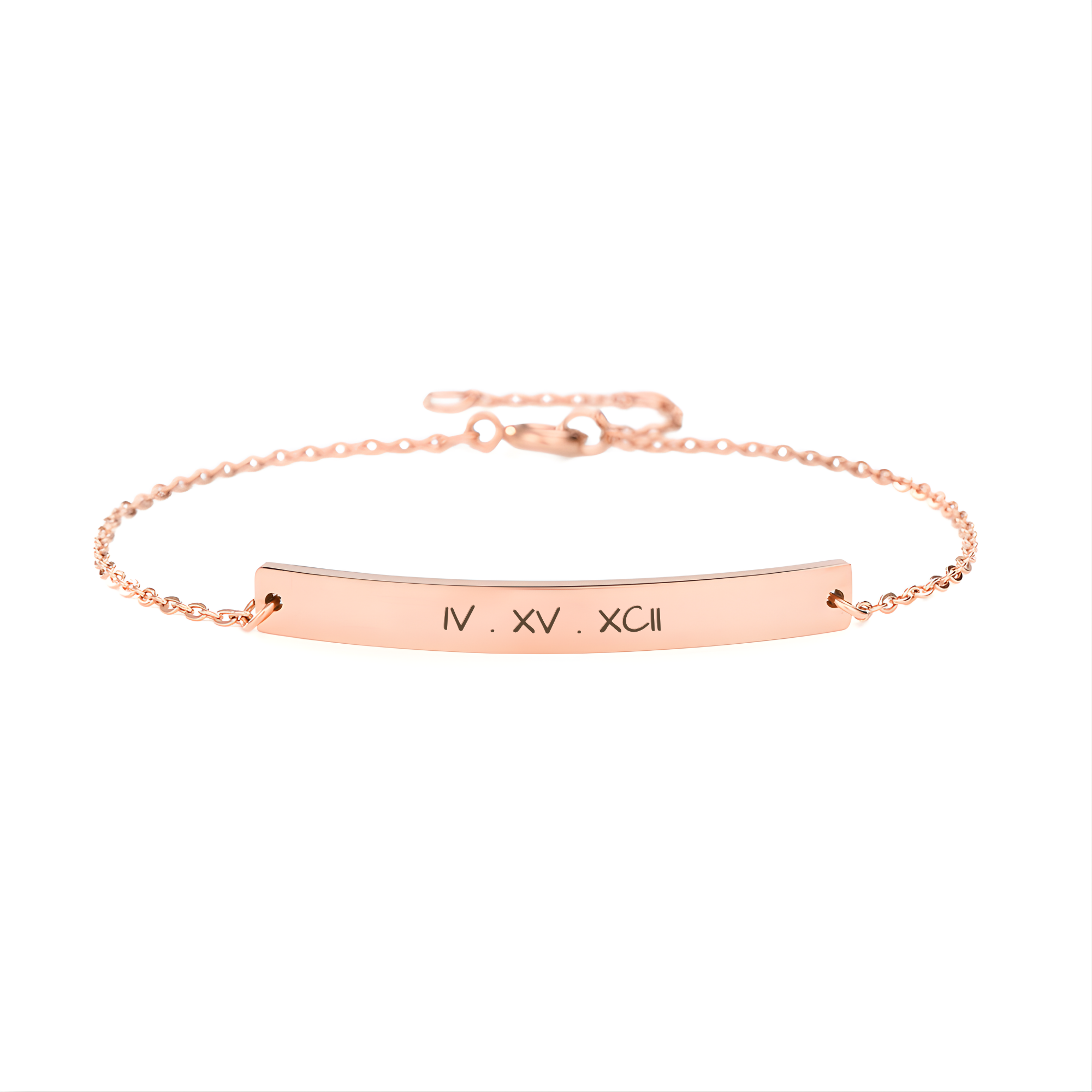 The Pure Line: Personalised Stainless Steel Bracelet